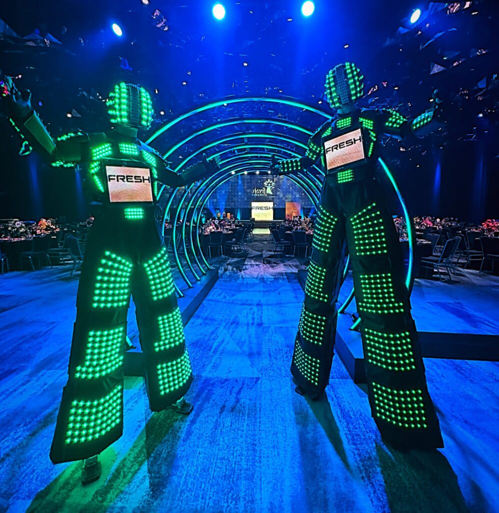 LED stilt robots scaled e1724078616292